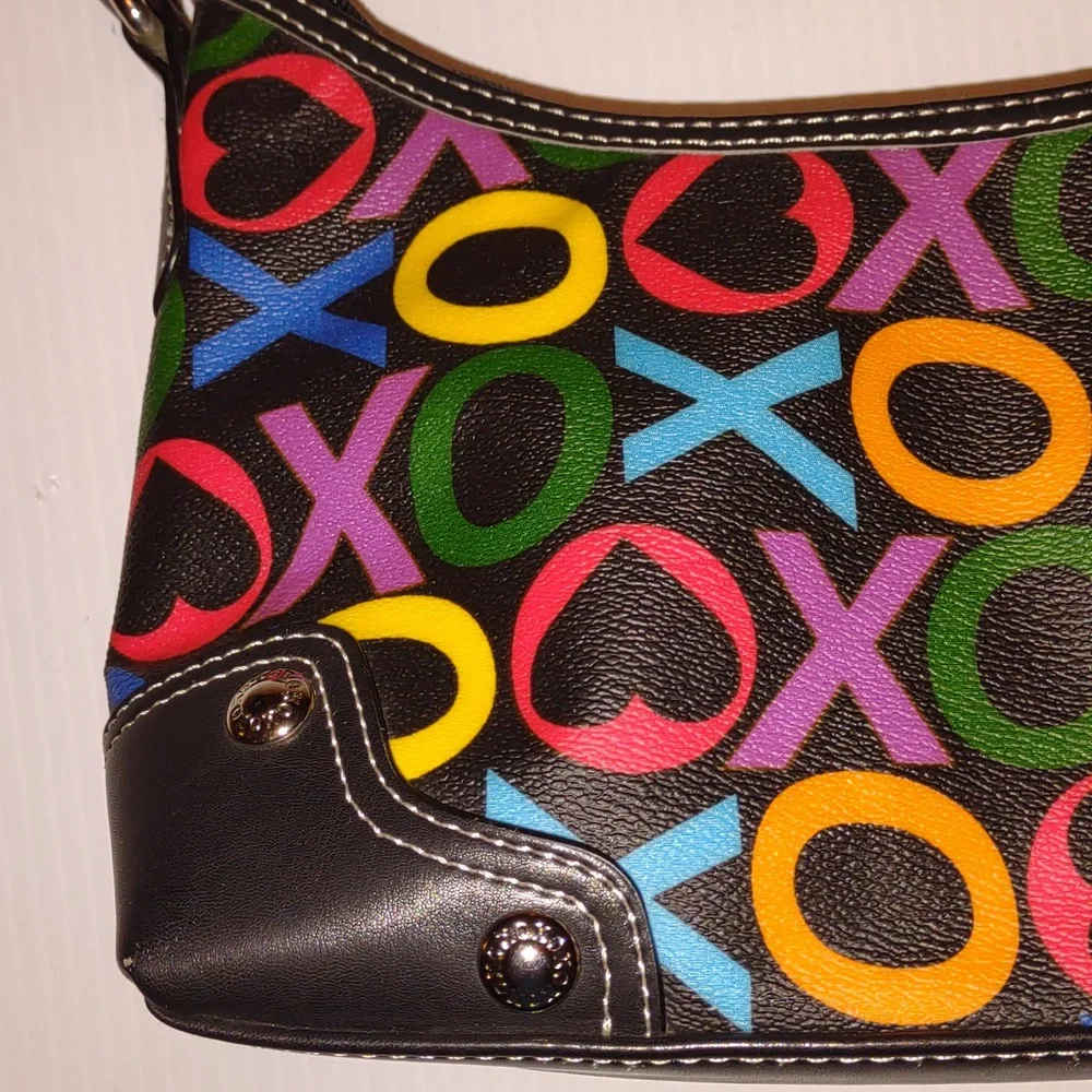 ♥️🌀🤸VINTAGE Y2K XOXO Accessories Rainbow Logo Purse - Picture 15 of 15
